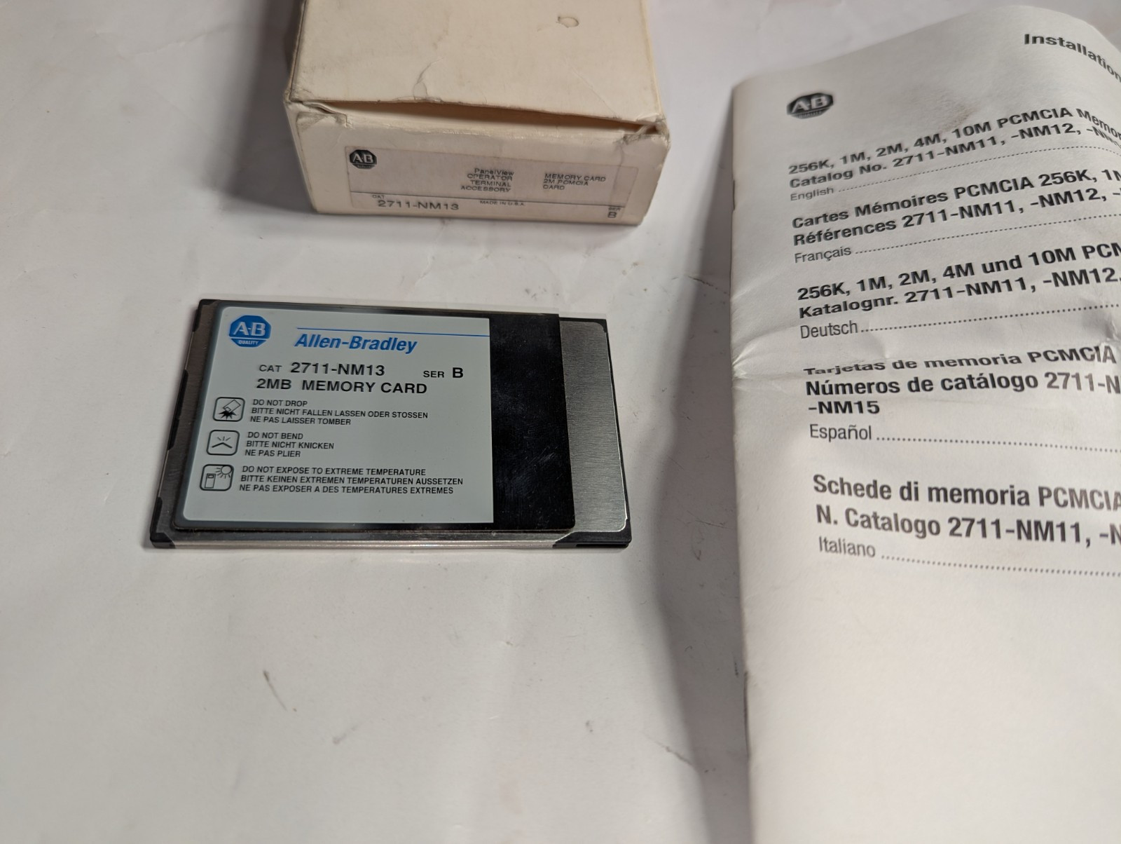 NEW GENUINE ALLEN-BRADLEY 2711-NM13 SER B PANEL VIEW MEMORY CARD MADE IN USA
