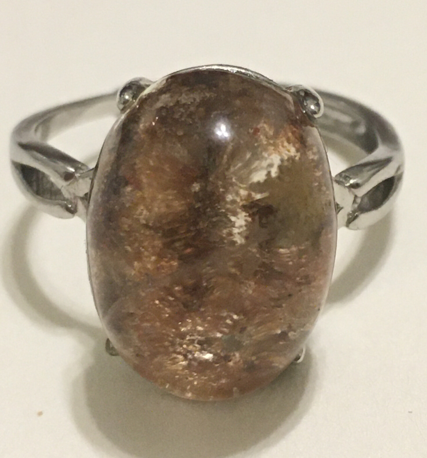 garden quartz ring adjustable to size 7, 8 & 9