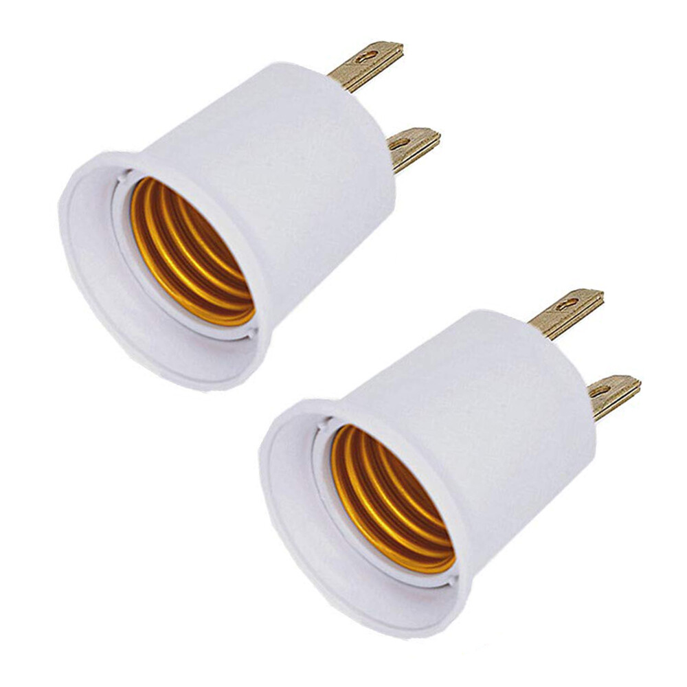 2-10Pcs 110V Outlet to E26/E27 Socket Adapter Plug-In Light Bulb Socket Convert