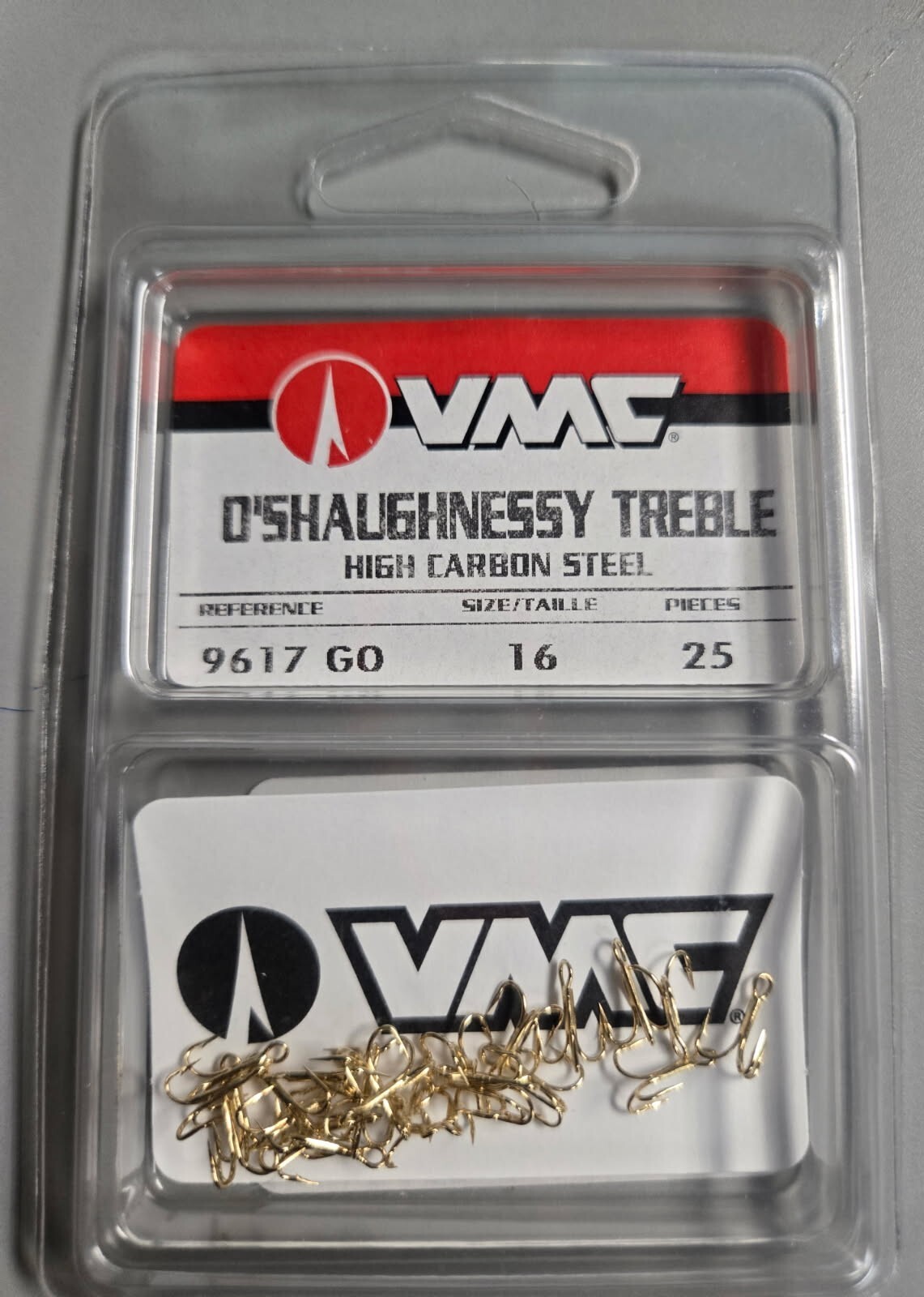 25 Hooks  VMC 9617 Gold Treble Fish Hooks Size 16, TROUT Super Sharp. Choose Qty