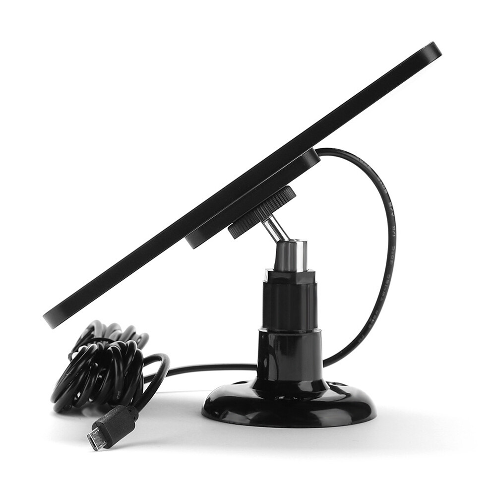 4W/5V Solar Panel For Outdoor Ring Spotlight Camera Security Cam Battery Charger