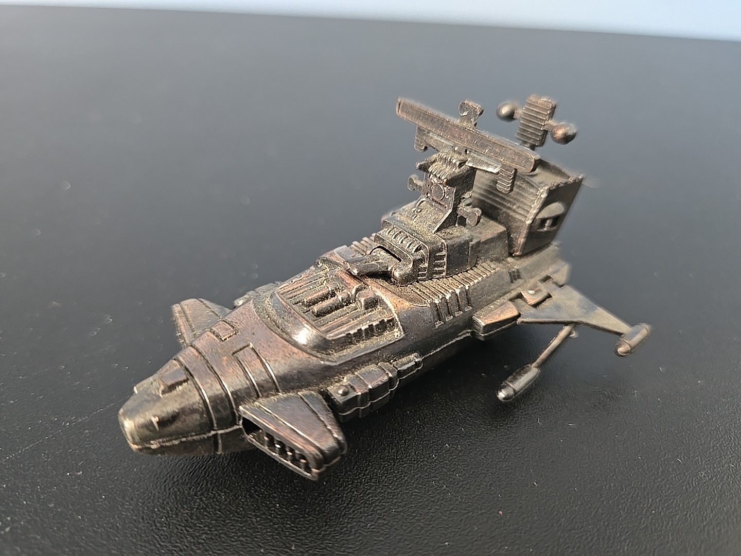 Vintage Copper Pencil Sharpner Buck Rodgers Flash Gordon Style Spaceship