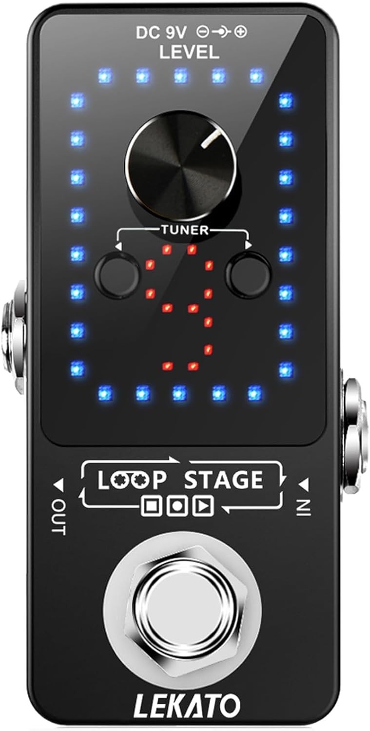Ultimate 9 Loop Guitar Pedal - Uncompressed Audio & USB for Easy Uploads