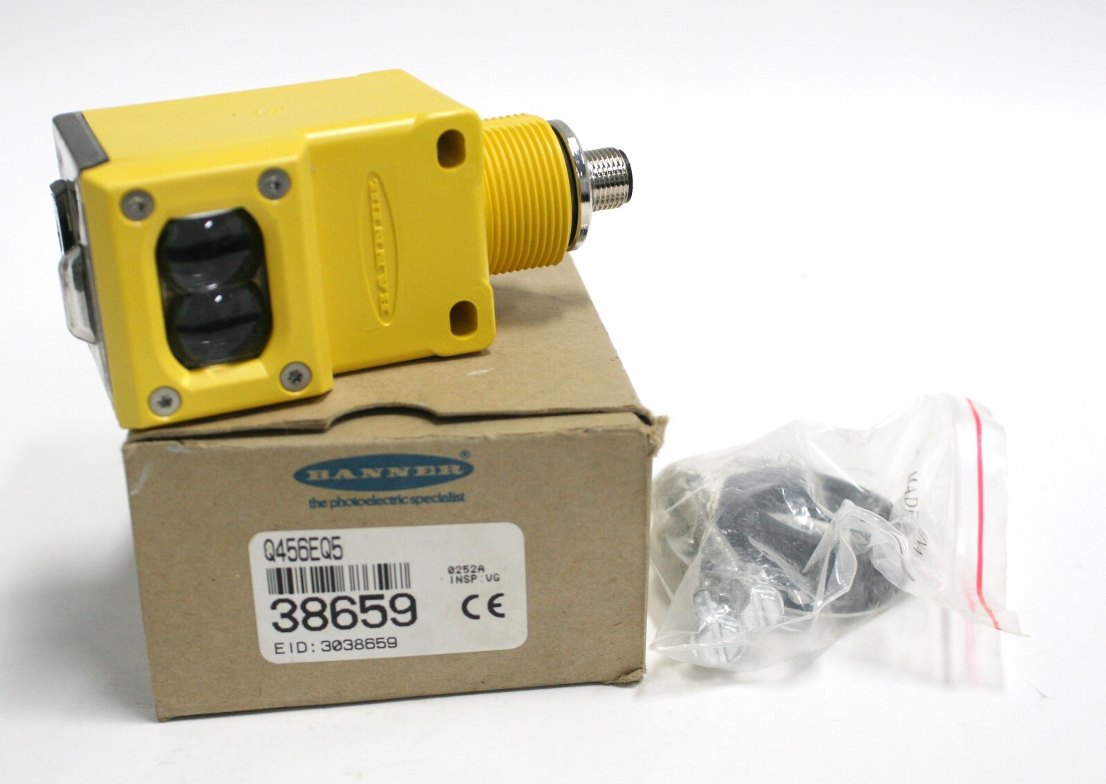Banner Q456EQ5 Rugged Rectangle Sensor Part No. 38659 Input: 10-30 V dc