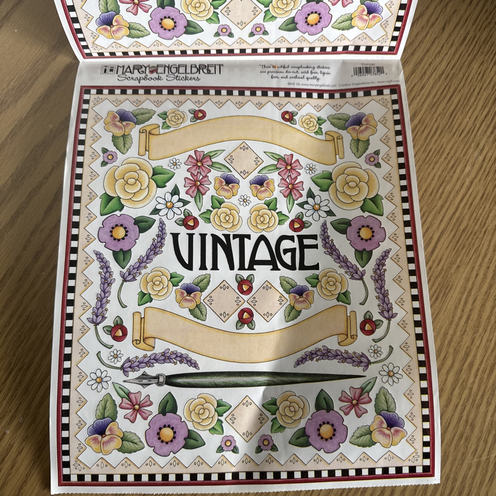 Mary Engelbreit "Vintage" Sticker ROLL- Sticker Sheets, Stickers