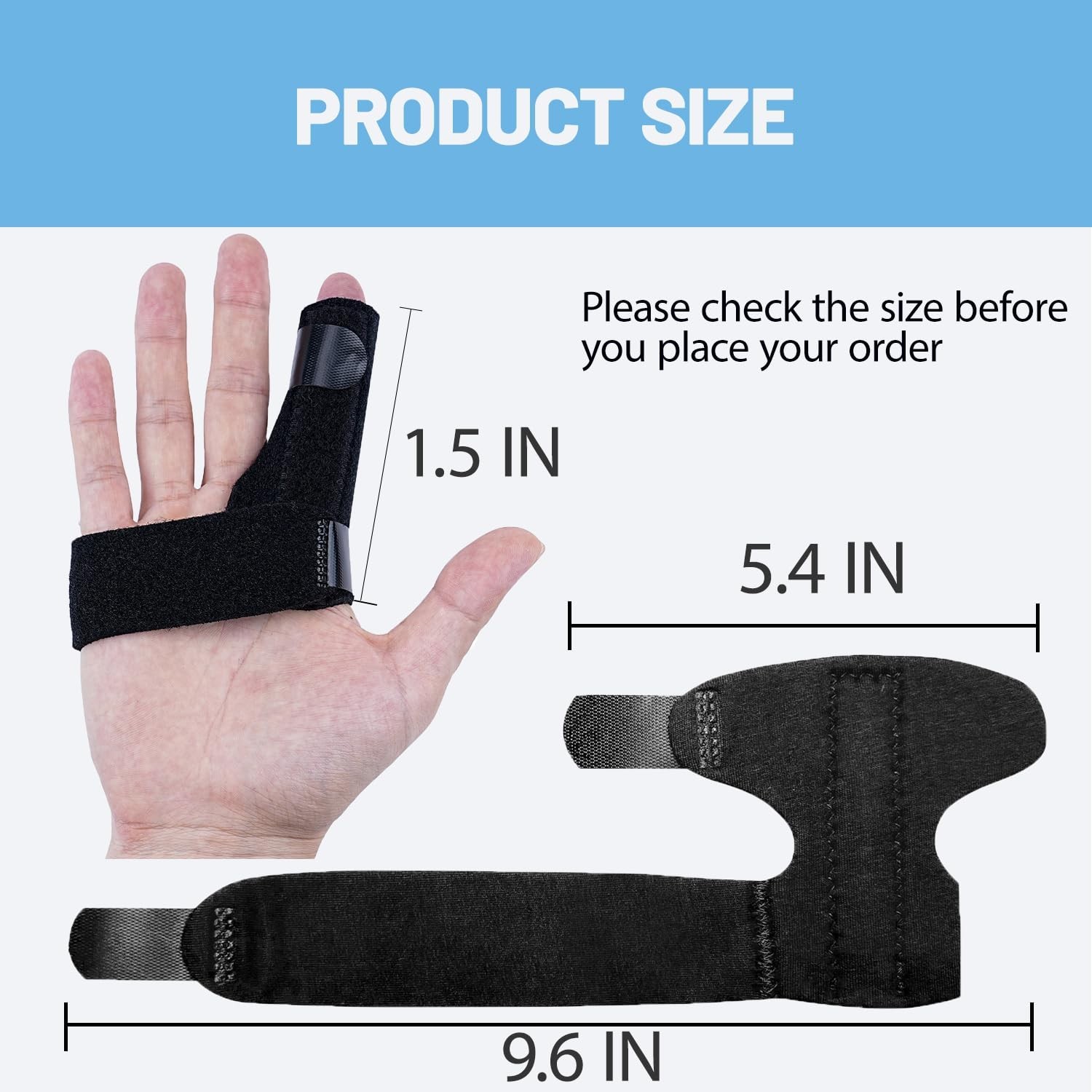 Trigger Finger Splint,Finger Brace Support Stabilizer for Arthritis, Injury &...