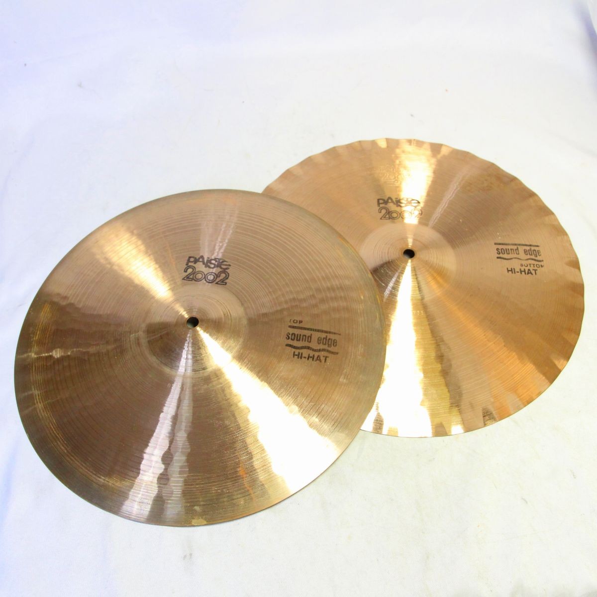 PAISTE 80s 2002 SOUND EDGE Hi-Hat, Black Logo 15�h 1190/1222