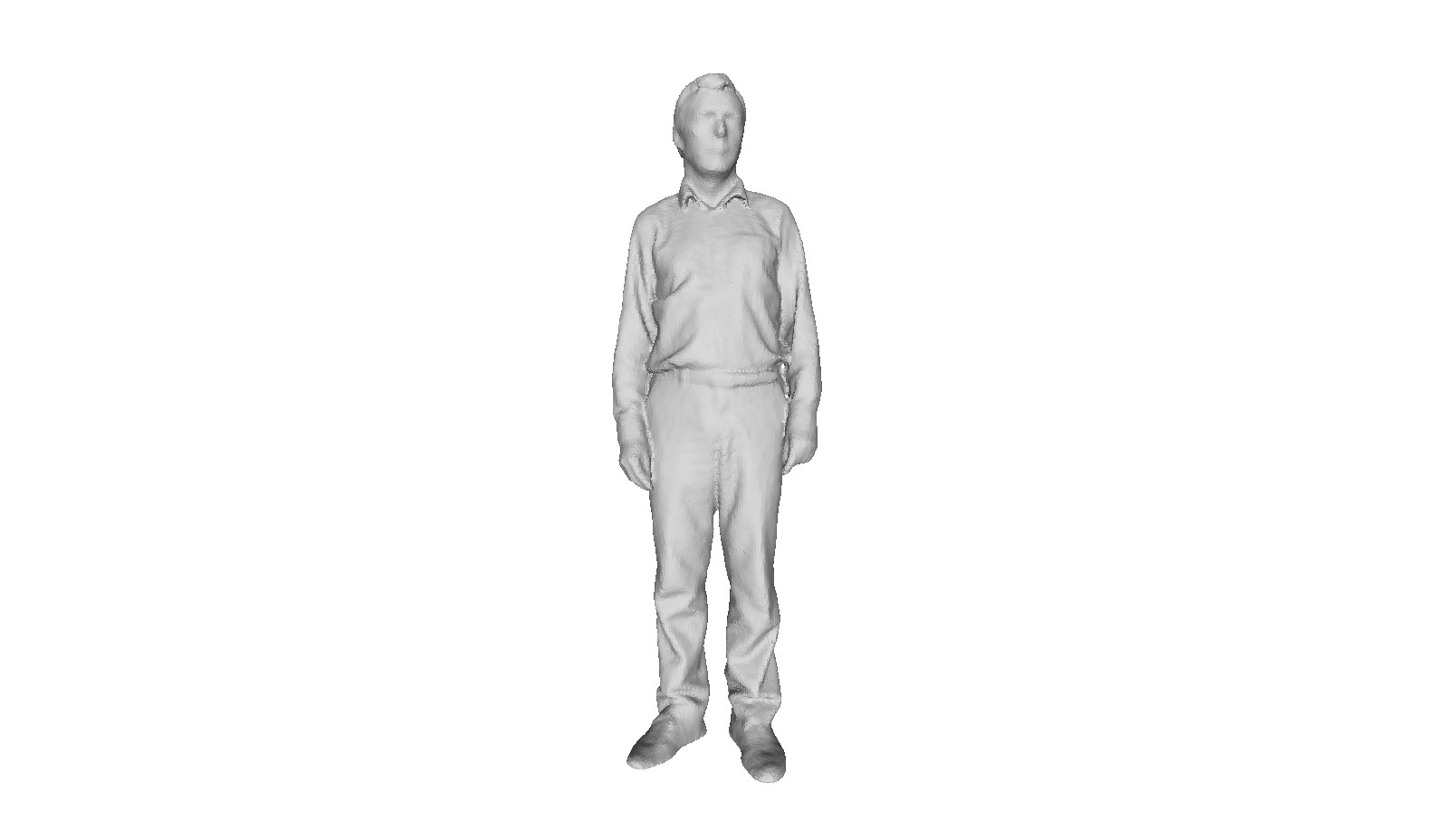 Printle DM Homme 122-Older Middle Aged Office Man Figure for Dioramas Train Sets