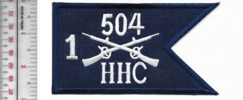 US Army 82nd Airborne Division 504th Parachute Infantry RGT 1st Bn HHC NO TARIFF