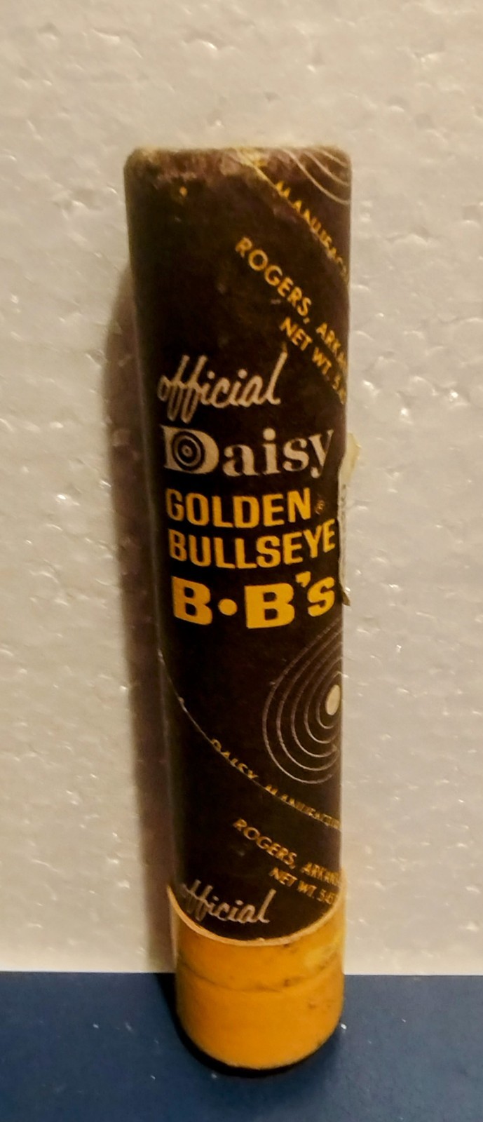 Vintage 1960's Daisy Golden Bullseye  BB's and Tube -Full