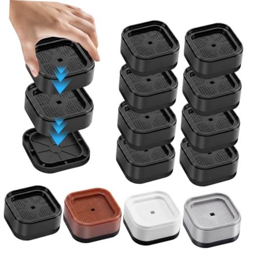 Furniture Risers Adjustable Bed Risers Heavy Duty Lifts Height 1 or 2 8 Pack