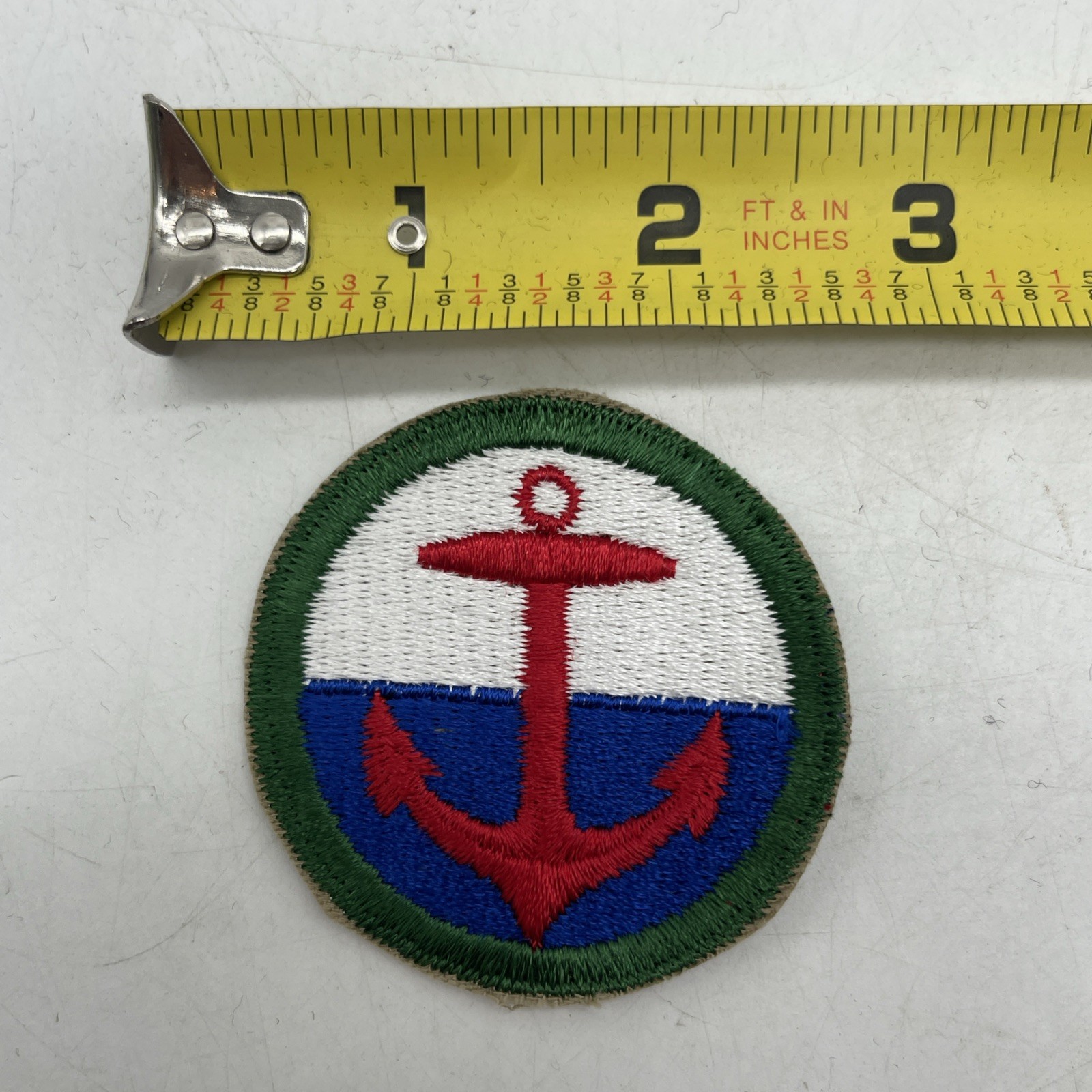 Vintage Costa Rica Military Coast Guard 2” Cut Costa Rican Anker Circle