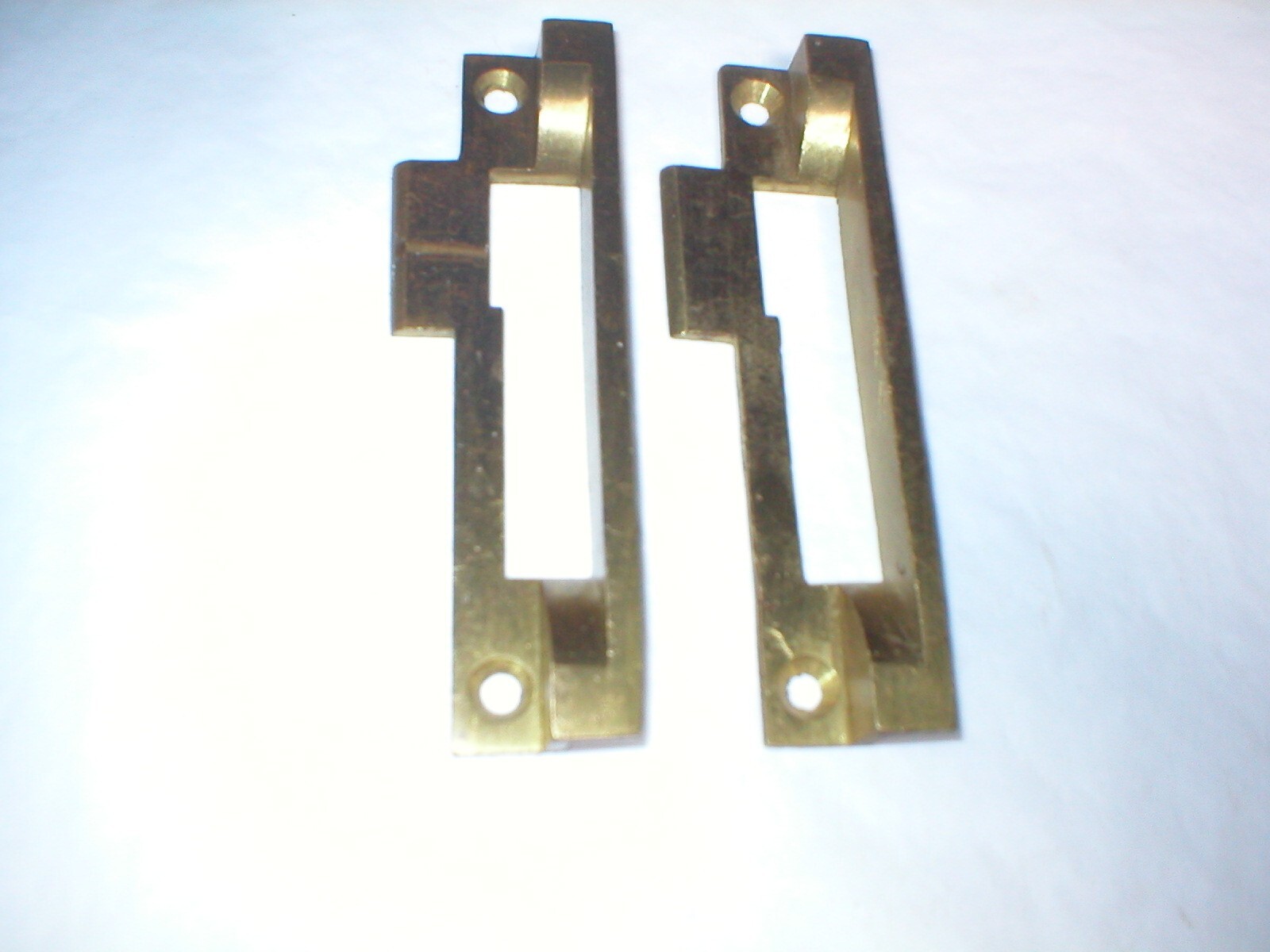 Antique Solid Brass Offset Striker Plate
