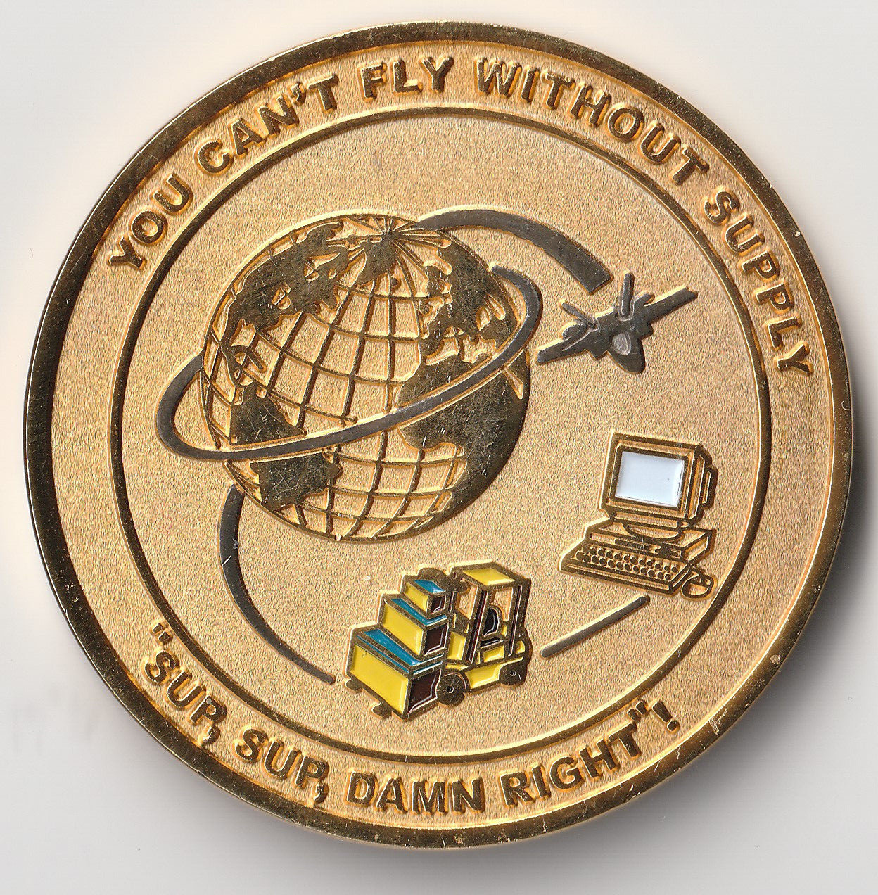 USAF Materiel Management Specialist Challenge Coin 2"DIA GB2
