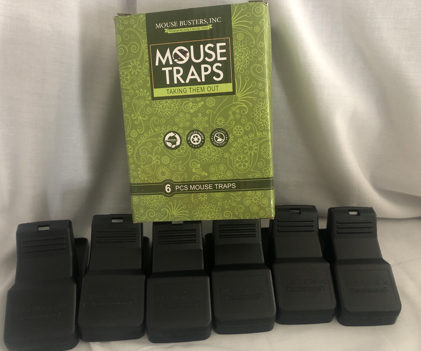 6 PCS Reusable Mouse Trap-Rat Traps Snap Rodent Killer Plastic Mouse Busters