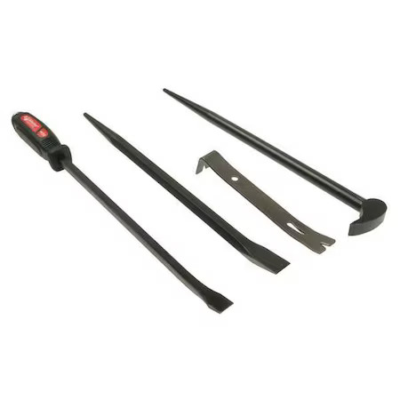 Mayhew 76295 Pry Bar Set, Pieces 4, Steel, 20-1/4 In. L