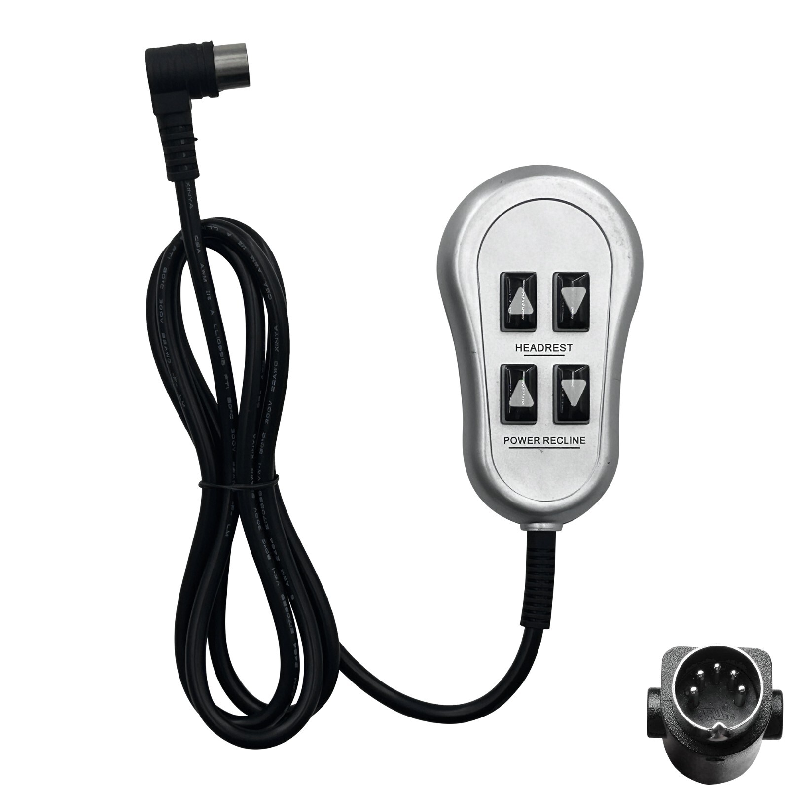 Mulin MLSK13-B3 Power Recliner 4 Button 5 Pin Remote Control for Sofa Lift Chair