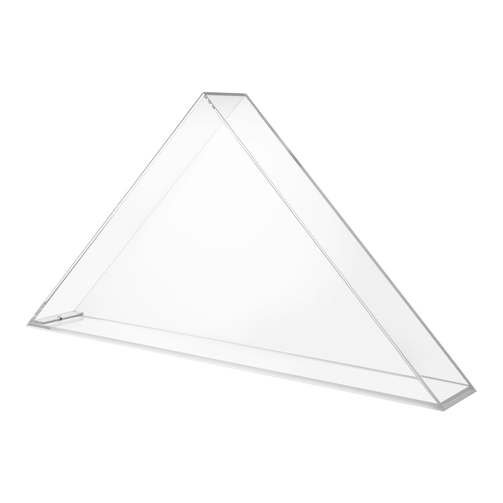 Flag Display Case Clear Acrylic Flag Box Triangle Holder for Table Wall Mounted