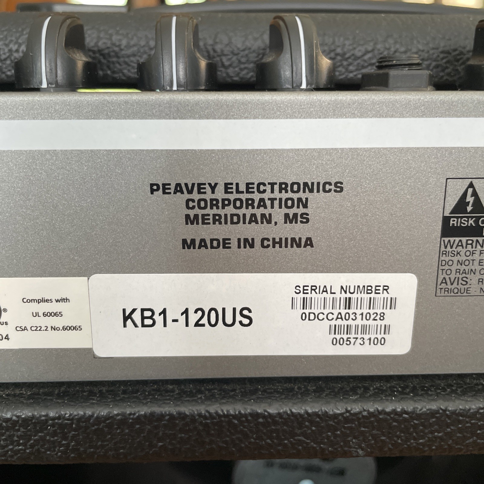 Peavey KB1 Model Black Electronic Keyboard Amplifier