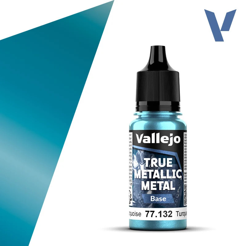 Vallejo True Metallic 77.132 Hydra Turquoise Base 18ml