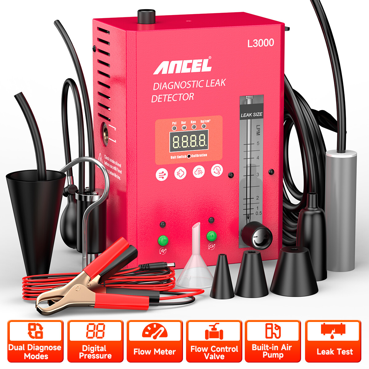 ANCEL 3000 EVAP Smoke Tester Machine Automotive Leak Detector for evap system