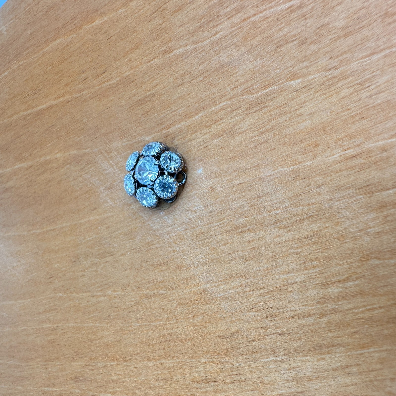 My Cute Bag Child's Purse Basket Flower Liner Lid Rhinestones