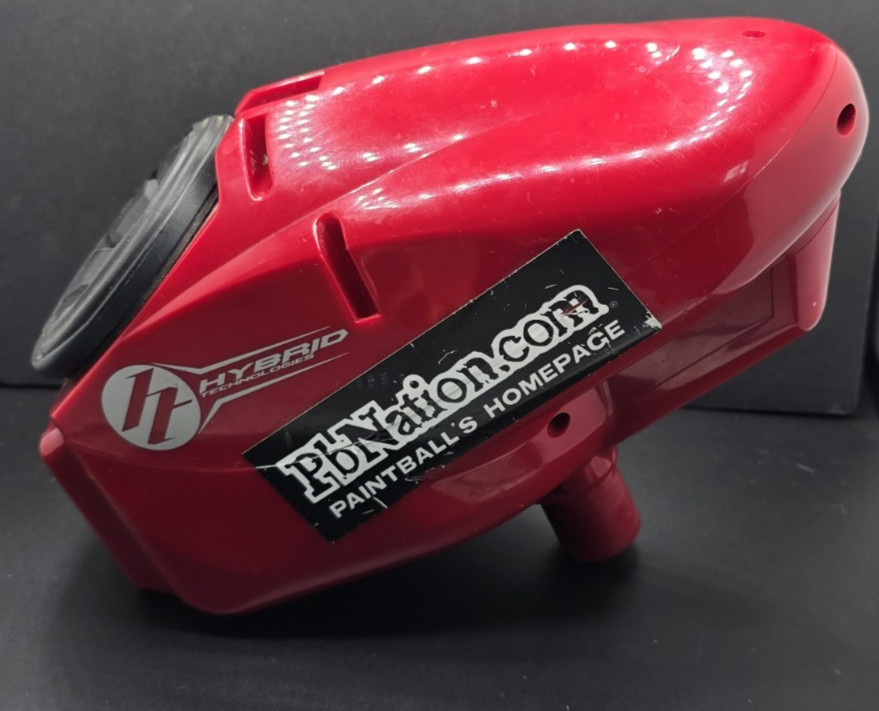Hybrid HALO B Red Paintball Loader-Complete and Functioning