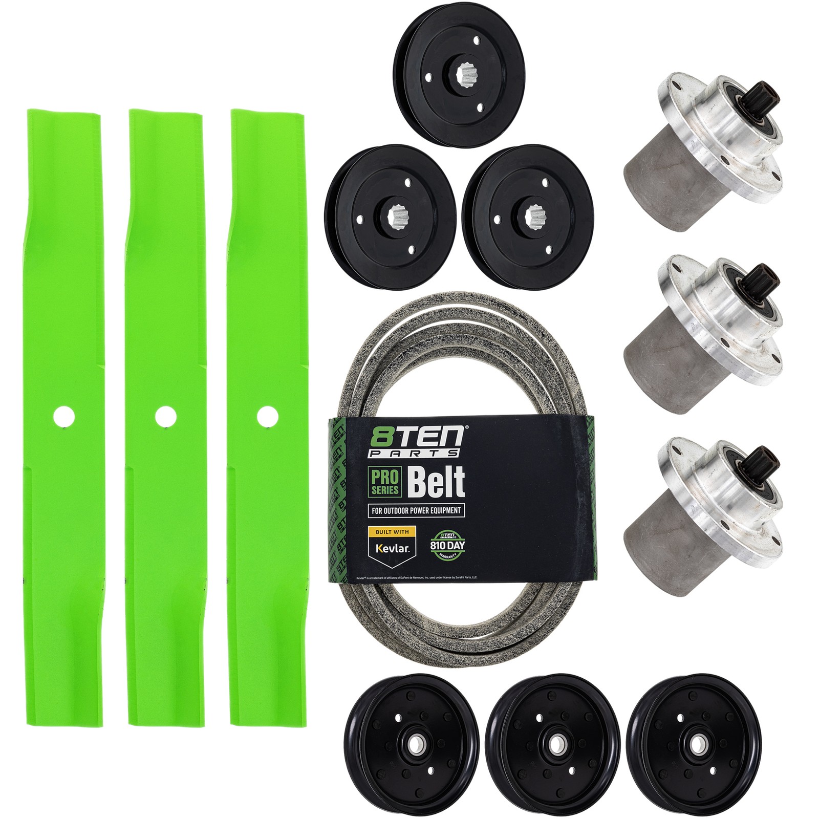 8TEN Deck Rebuild Kit for Hustler FasTrak SD 54-Inch 797696 783506 786889 781856
