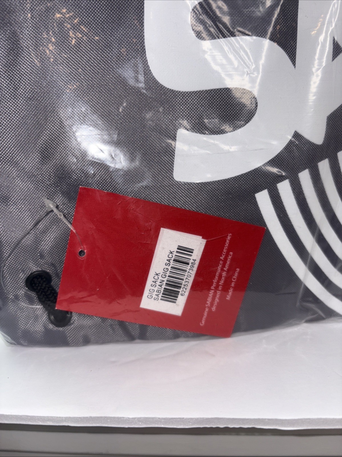 Sabian Drawstring Gig Sack Bag Grey