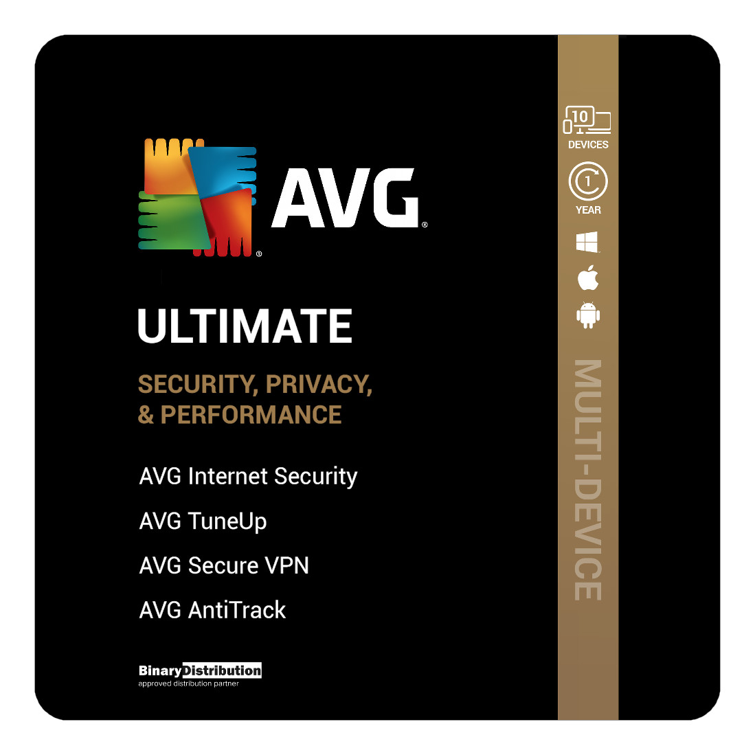 AVG Ultimate 2026 - 10 Device - 1 Year - VPN, TuneUp & AntiTrack - [Download]