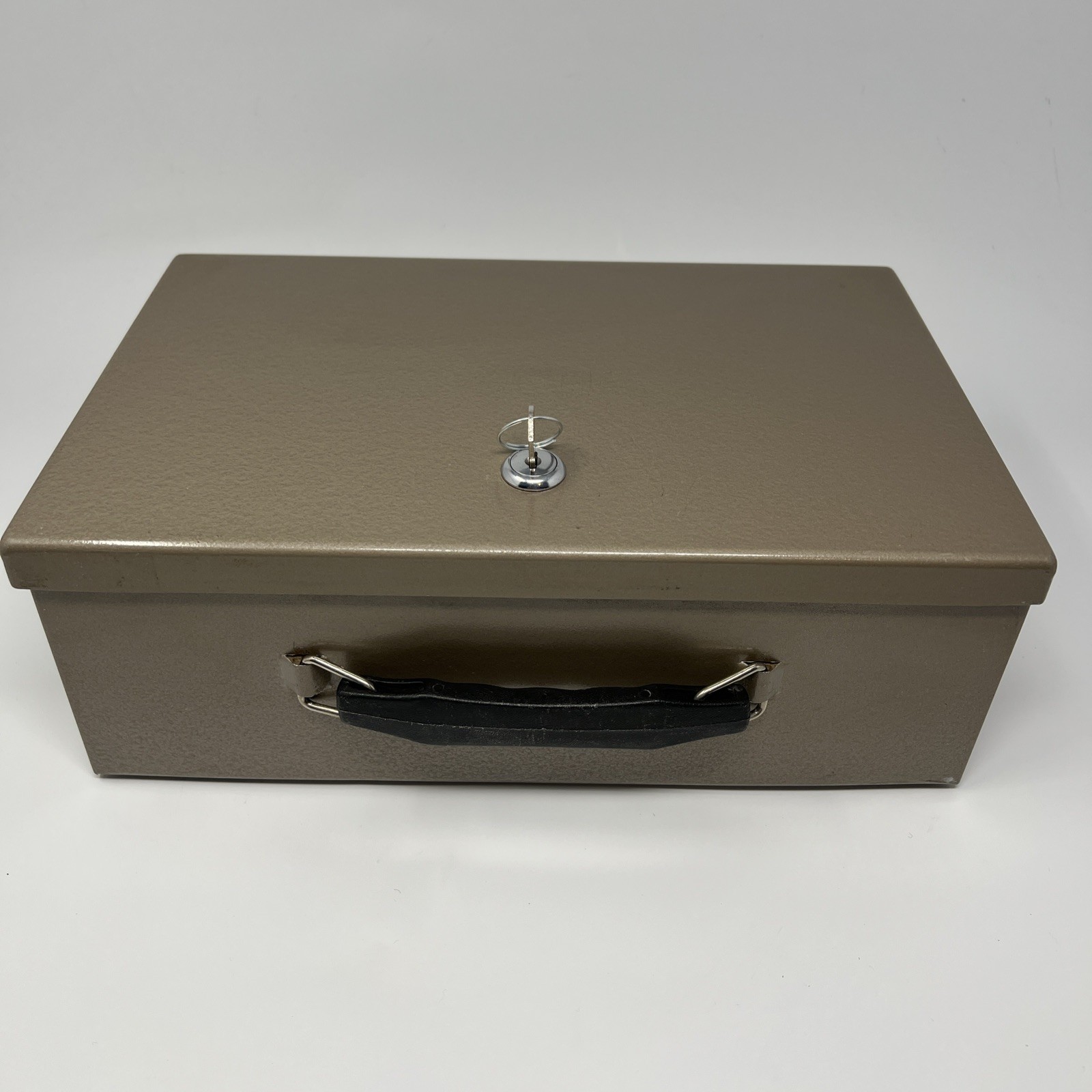 Vintage Rockaway Metal Corp  Steel Fire Resistant Secure Lock Box With Key