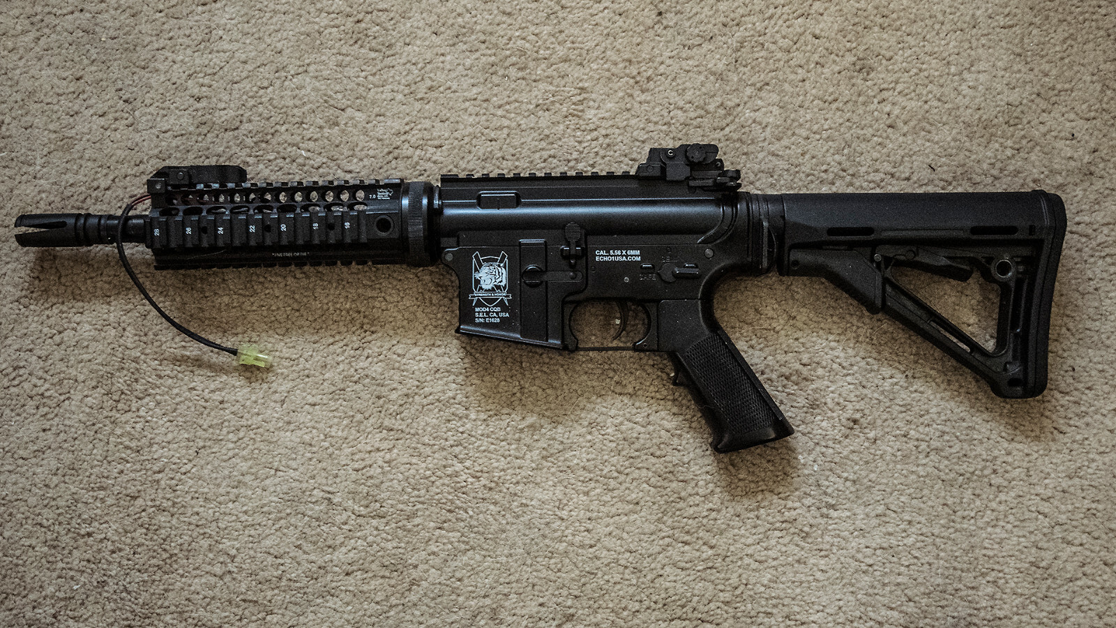 Echo 1 Airsoft Mod4 CQB Paintball Gun,  Excellent Condition