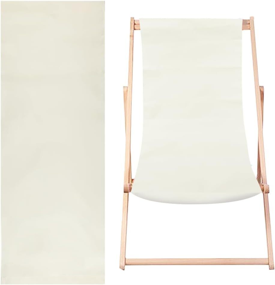 GORGECRAFT 45x17 Beach Sling Chair Replacement Canvas Patio Light Yellow