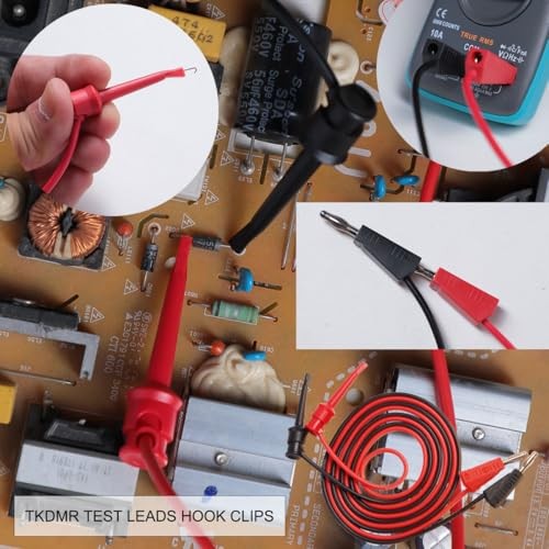 19Pcs Electrical Multimeter Test Leads Set with Alligator Clips Test TKDTL2908