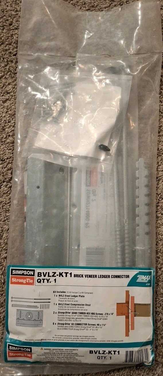 Simpson BVLZ-KT1 Simpson Strong-Tie BVLZ Brick Veneer Ledger Connector