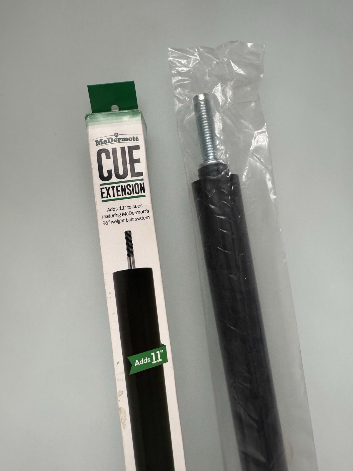 McDermott 11" Billiard Pool Cue Extension - WITH EXTRA WEIGHTS!!