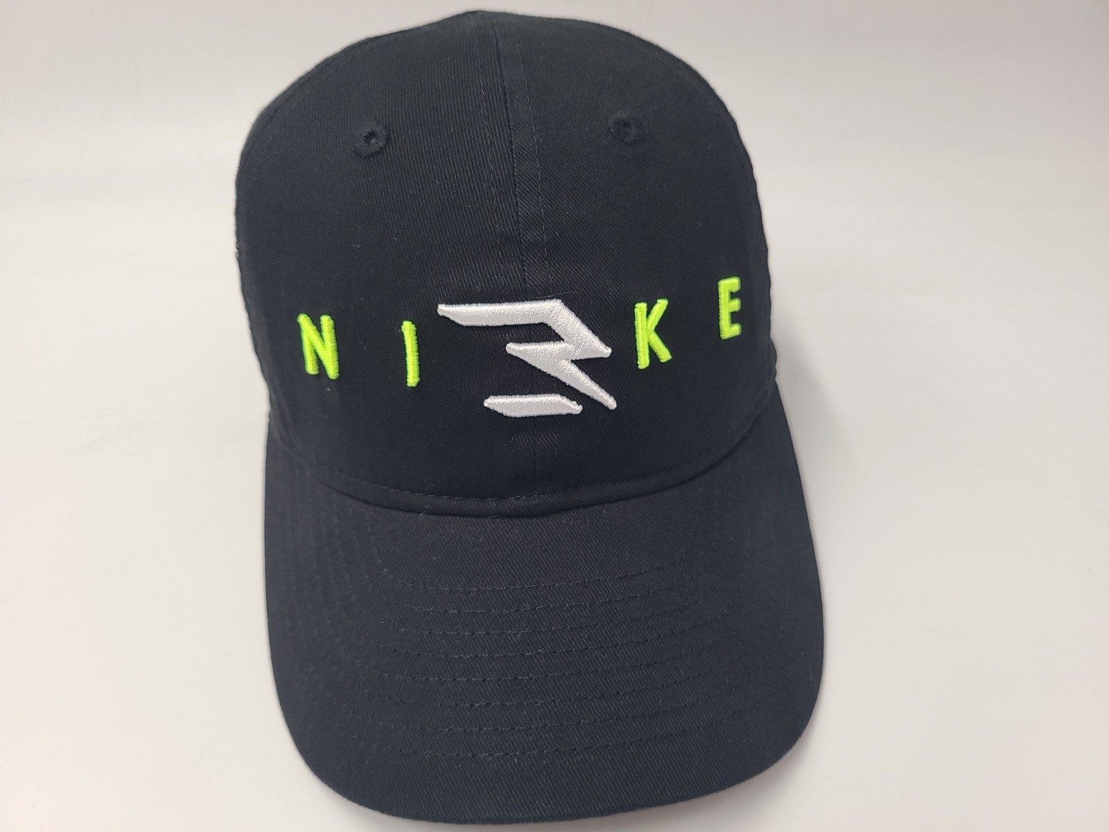 Youth Nike 3Brand Dual Logo Adjustable Hat Cap Cotton Swoosh Logo Boy Girl Black
