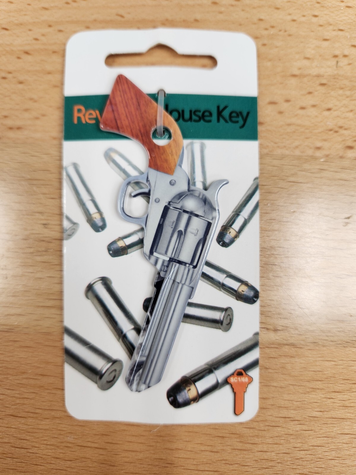COWBOY GUN SHAPED SCHLAGE SC1 KEYBLANK - READ DETAILS BELOW