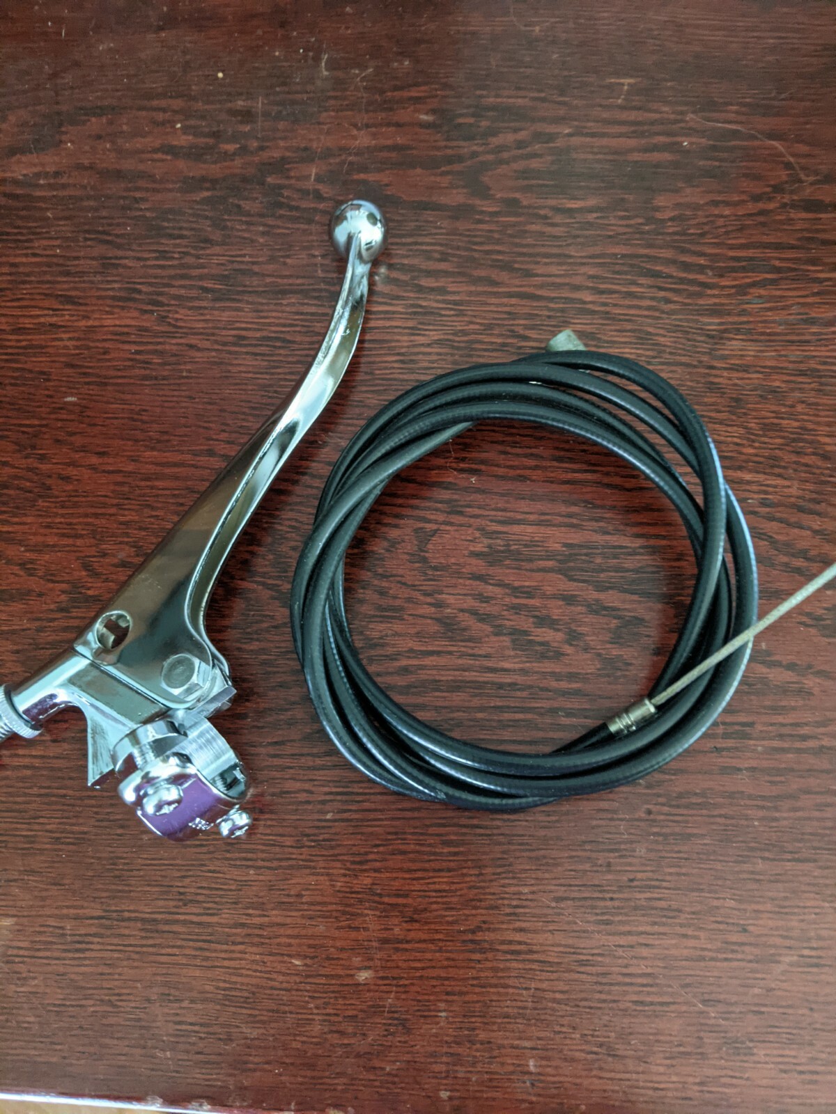 NOS Japan  Minibike 1"RH Brake Lever and Cable Set,  Bonanza, Heald, Super Bronc