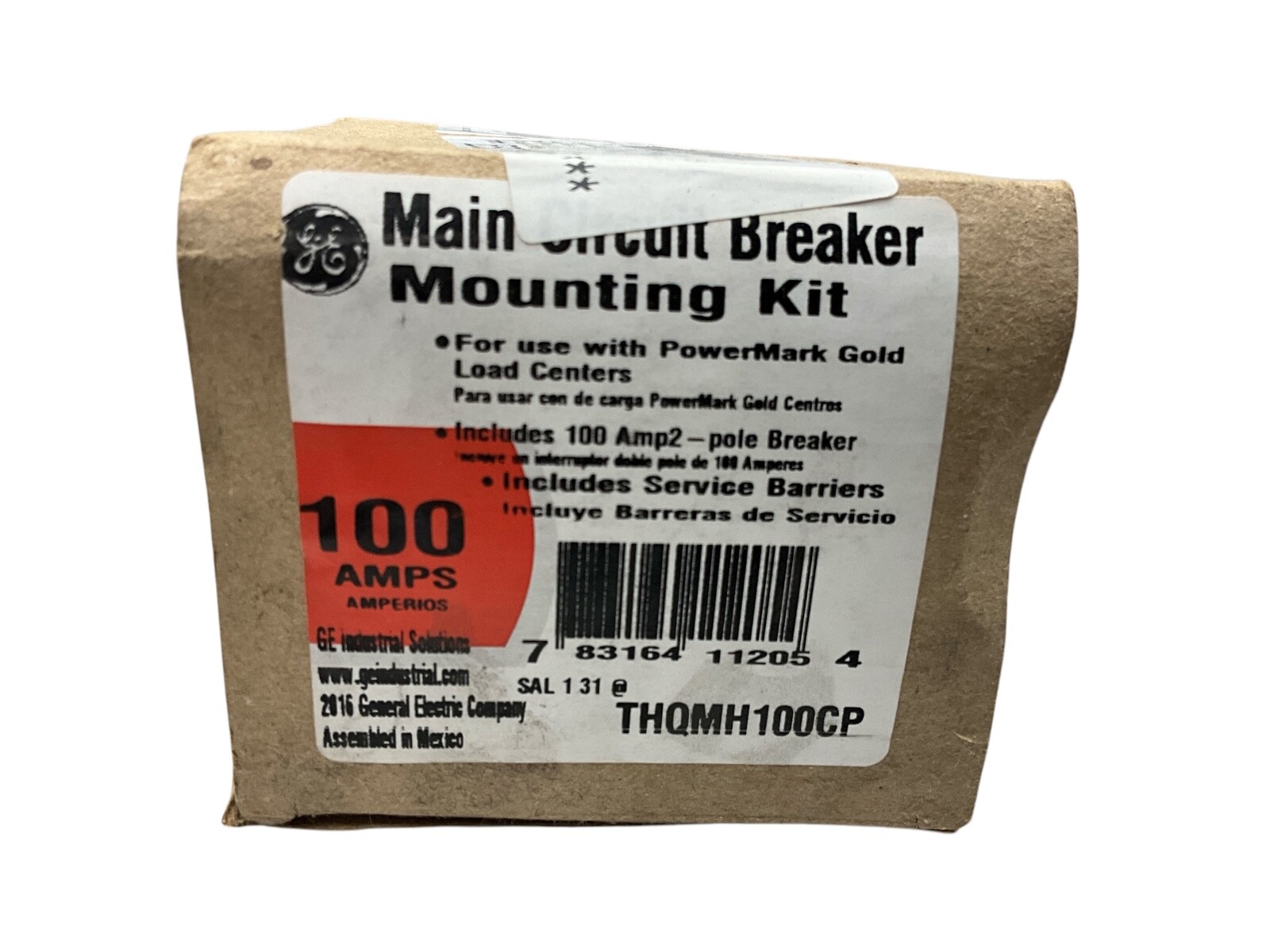 GE THQMH100CP  100 AMP 120/240v MASTER MAIN BREAKER KIT NOB