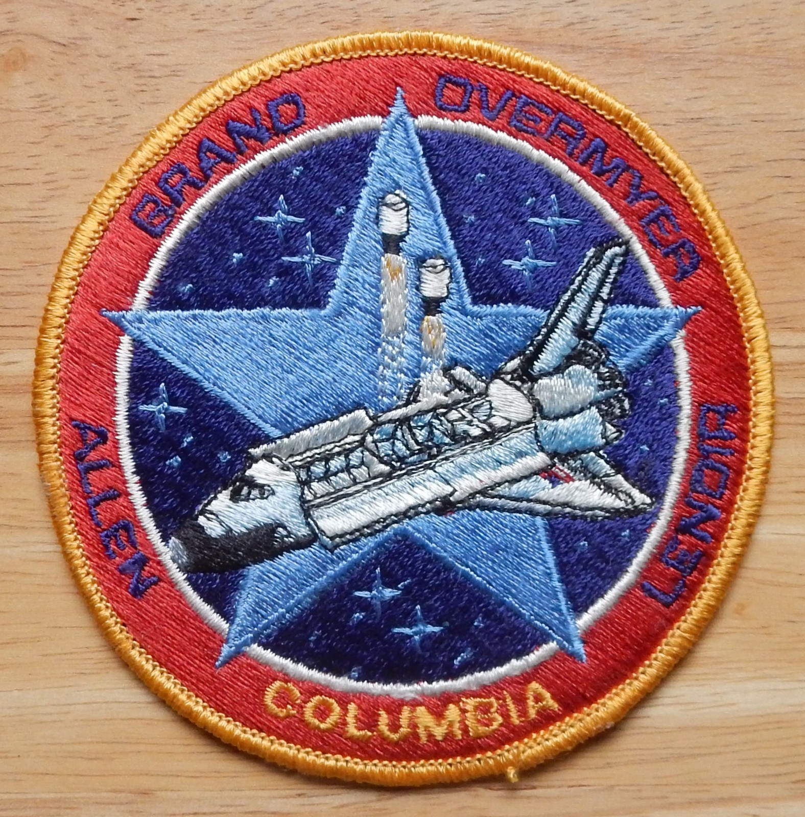 STS-5 Space Shuttle Columbia NASA 1982 Sew-On Patch.  4"