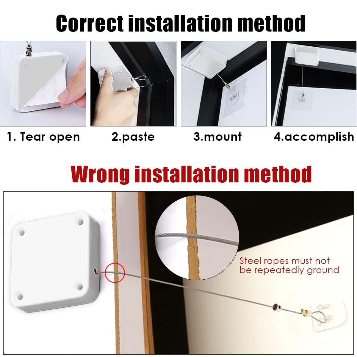 2PCS Automatic Door Closer, White Punch-Free Automatic Sensor, Residential