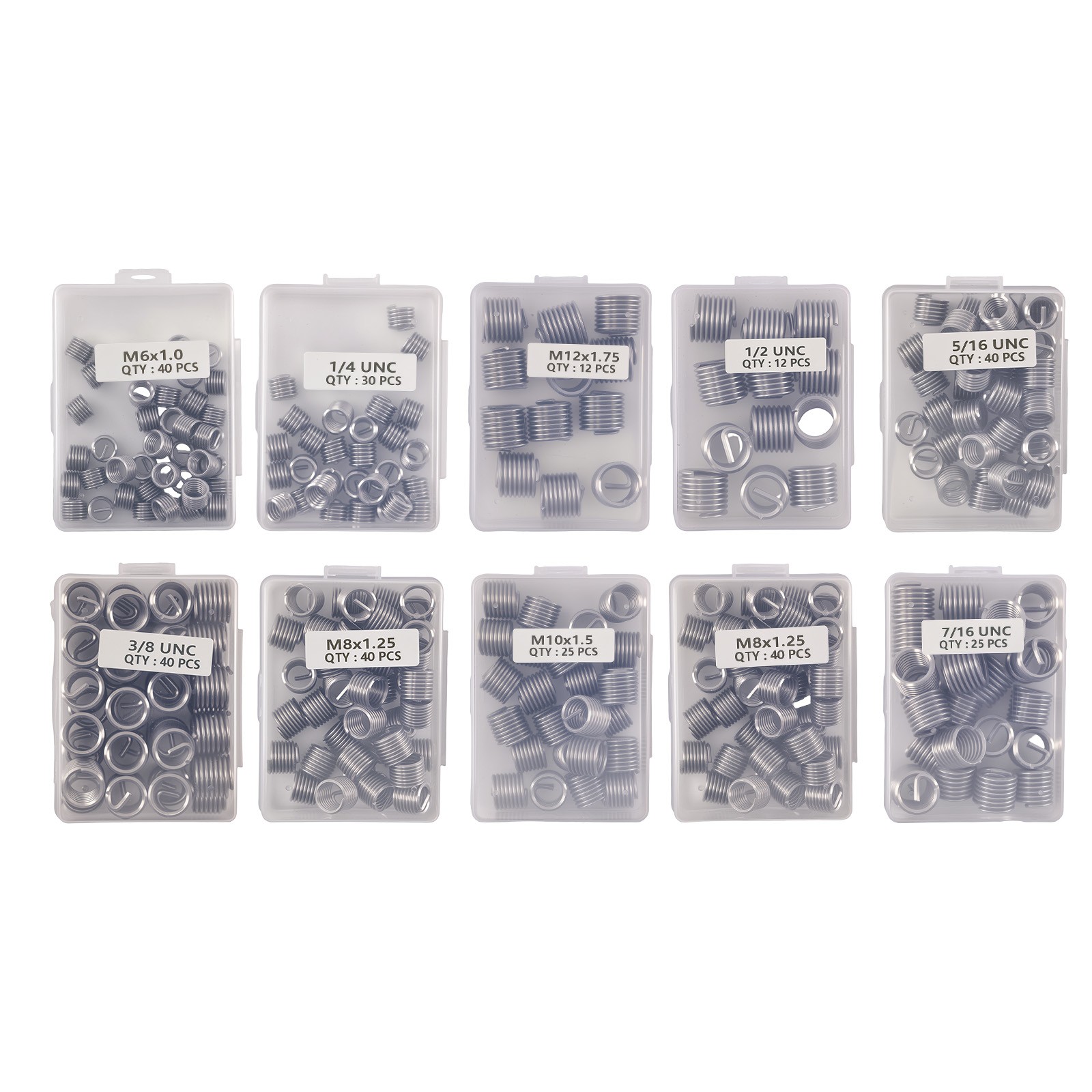 338Pc SAE Metric Automotive Thread Insert Kit for Engine Repair Tool Set New