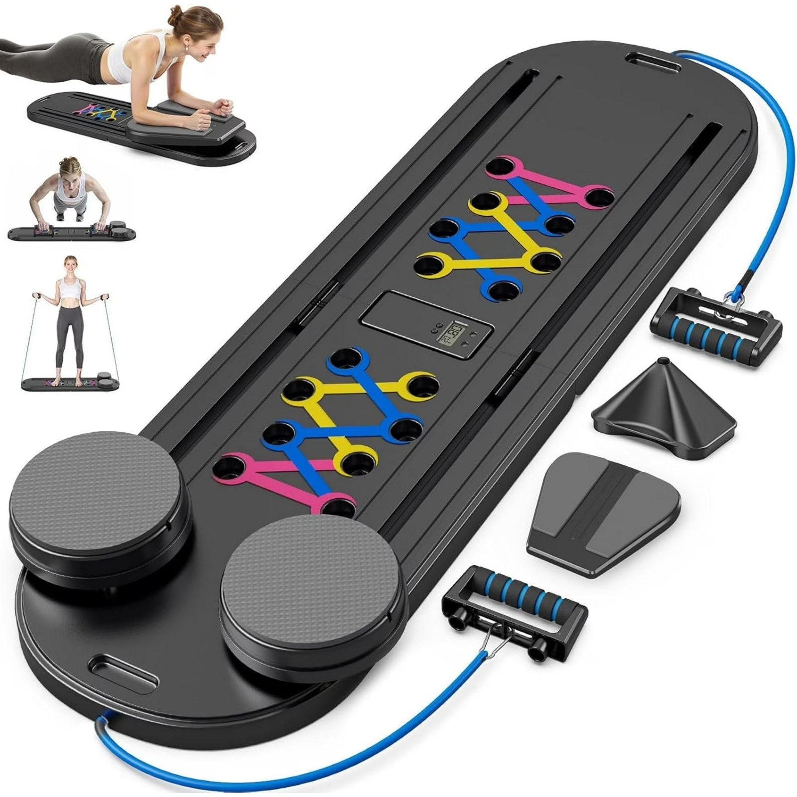Portable Pilates Board Reformer Machine Home Workout Core Trainer Fitness Board