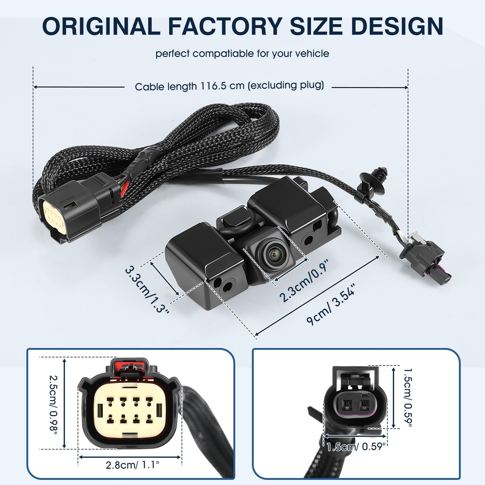 Rear View Backup Reverse Camera Fit for Chevy Silverado, Fit for GMC Sierra 1...