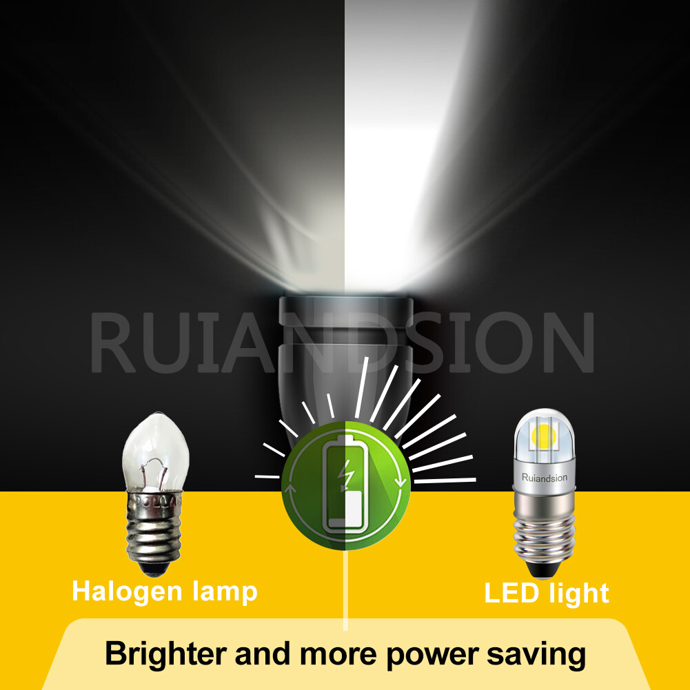 Ruiandsion E10 3030 2 LED Bulb Flashlight Light Bicycle Light 3-220V 3Colors