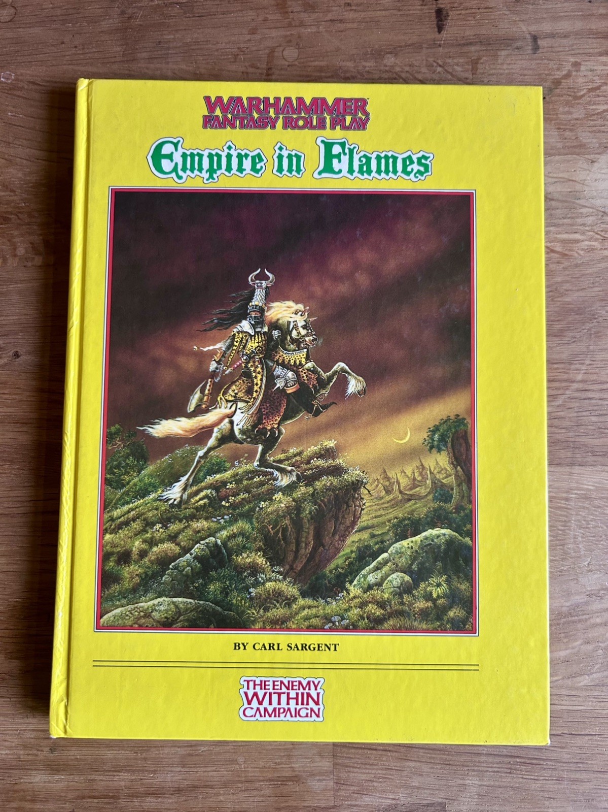 EMPIRE IN FLAMES WARHAMMER FANTASY ROLEPLAY GAMES WORKSHOP GW HARDCOVER 1989