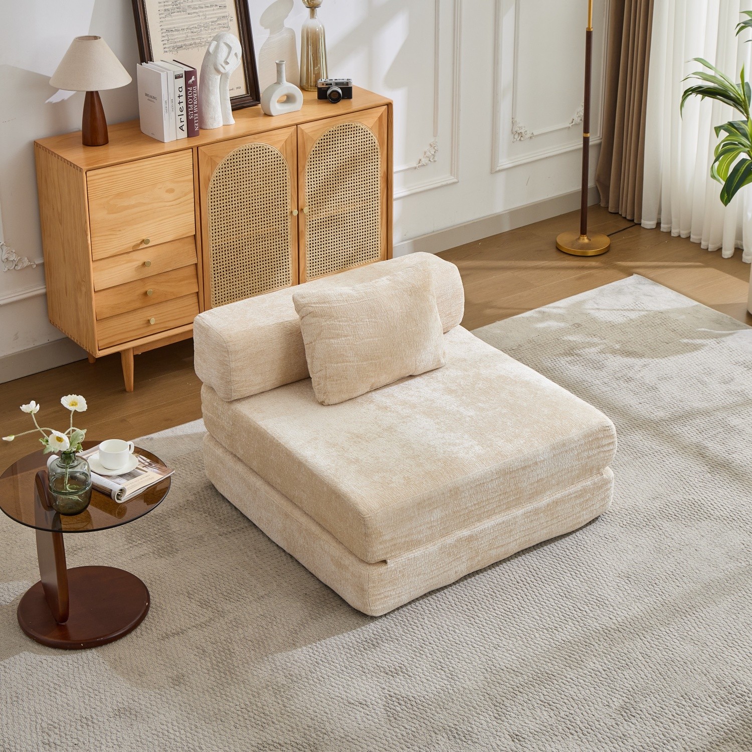 Compression Sofa Convertible Sleeper Sofa Bed Floor Single Sofa Folding Sofa Bed