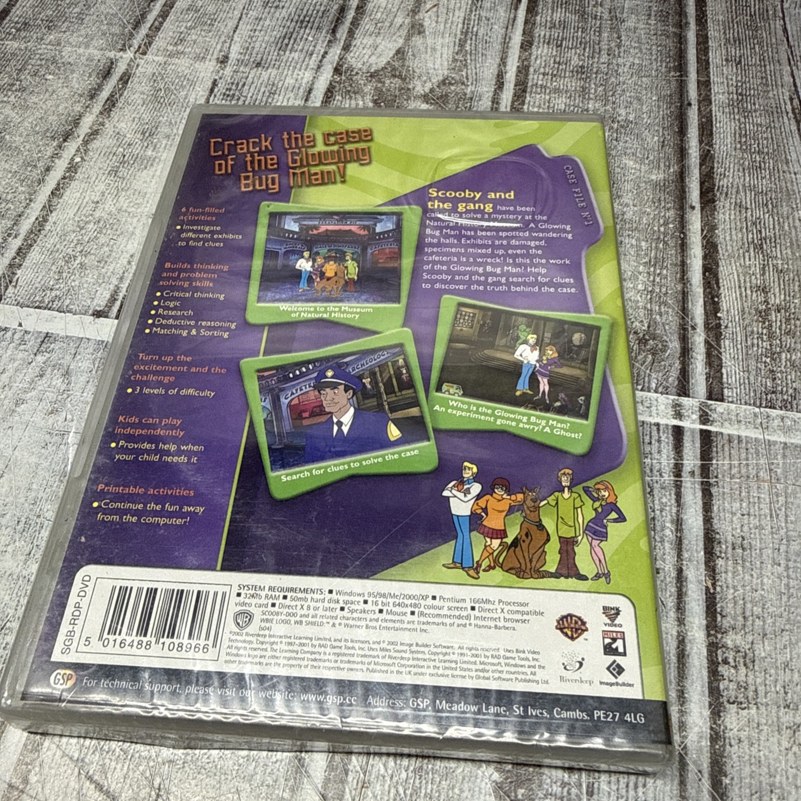 Scooby-Doo Glowing Bug Man CD-ROM Windows 95/98/XP/2000, 2002