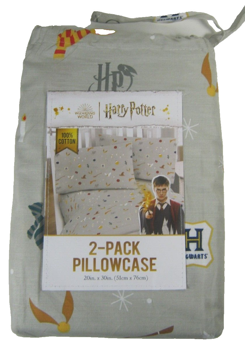 Harry Potter Wizarding World Standard Cotton Pillowcases 1 Pair